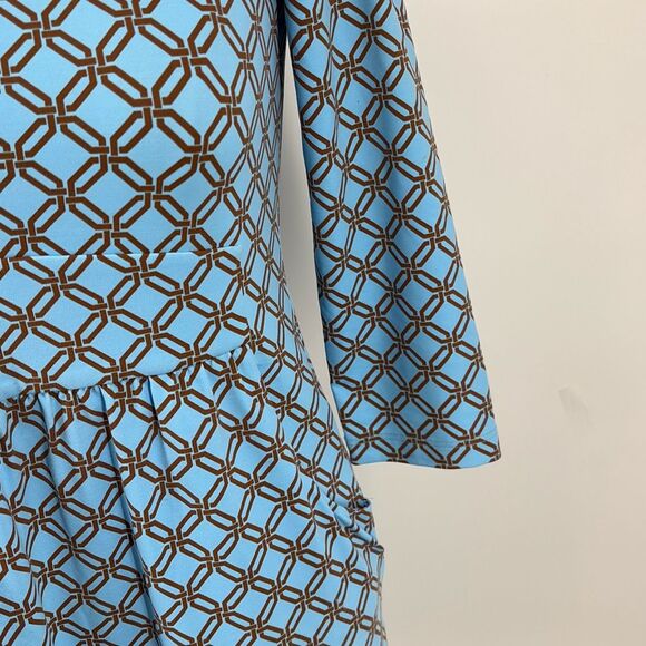 J.McLaughlin Catalina Cloth Square‎ Neck MIDI Pullover Dress Pockets Blue XS - Picture 5 of 13